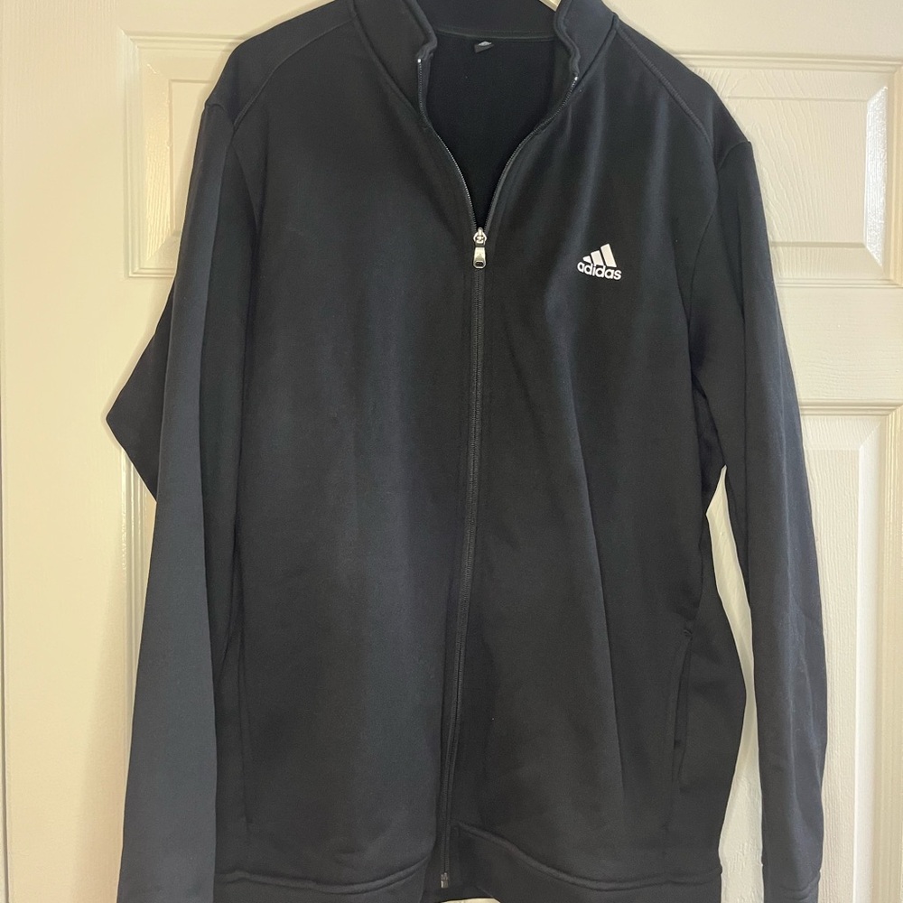 NEW Adidas Black Zip-Up Jacket